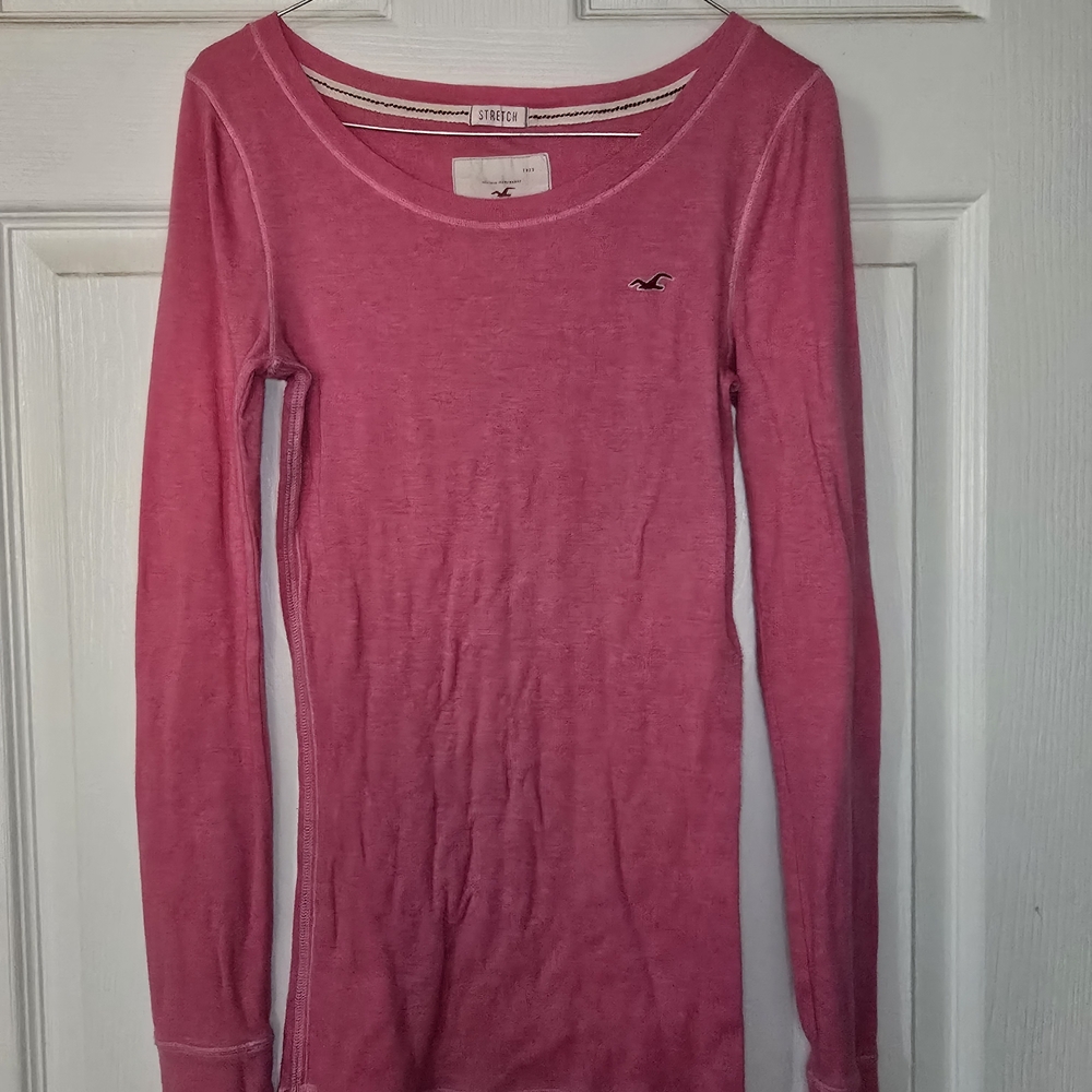 Hollister Pink Long Sleeve Tee